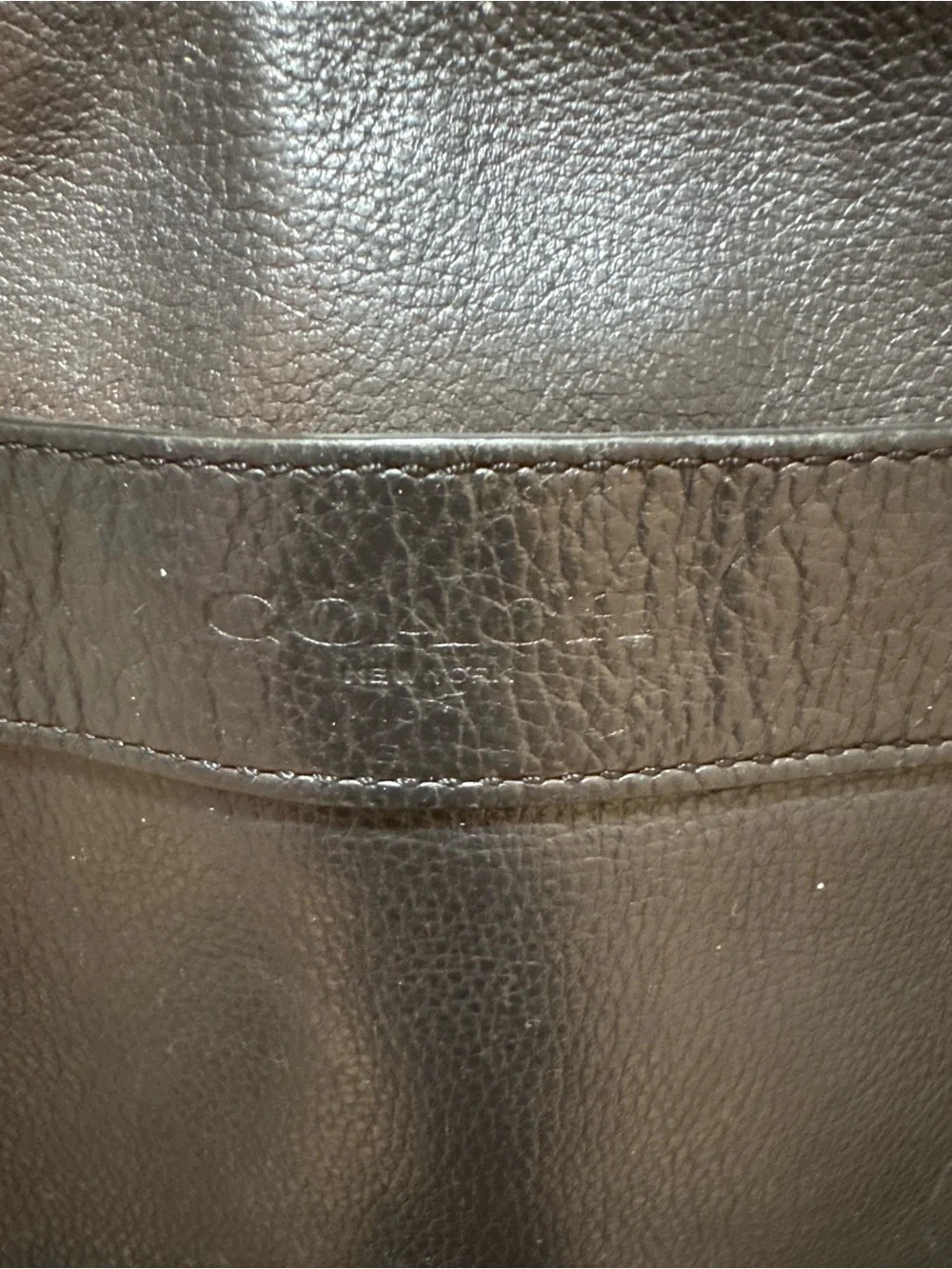 Coach Black Leather Messenger Crossbody Bag